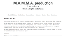 Tablet Screenshot of mammaproduction.com